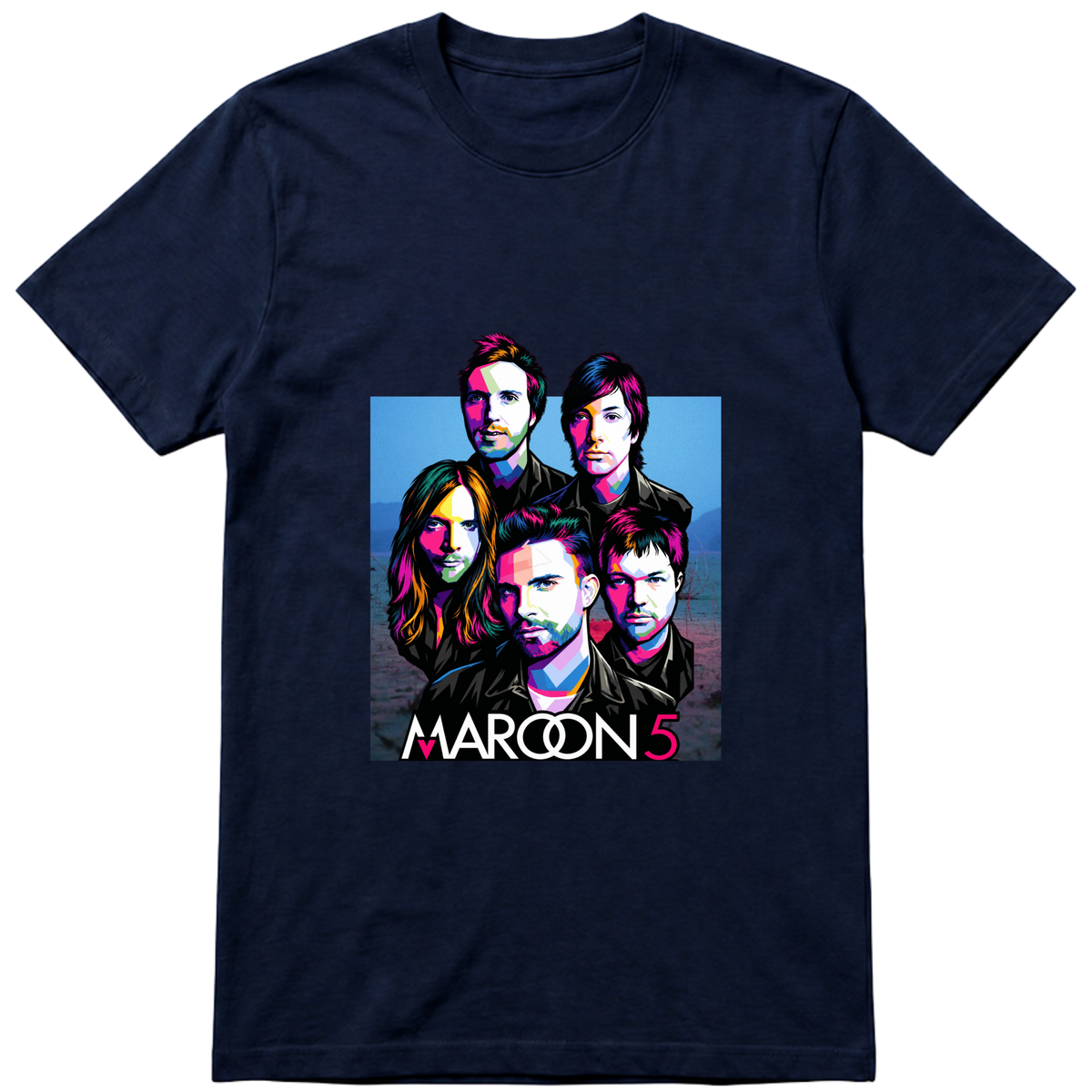 "Maroon 5 - Colors" Camiseta Básica Unissex