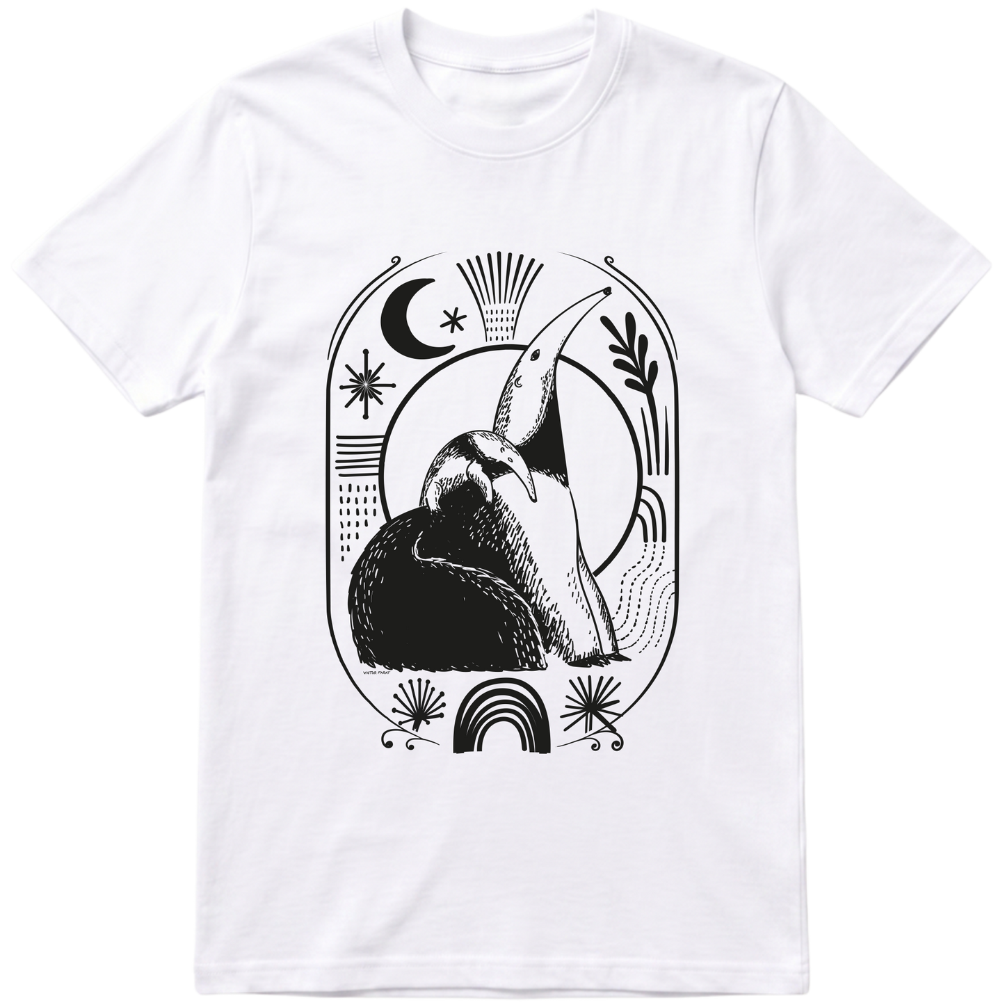 "Tamandua - camiseta branca" Camiseta Premium Unissex Bunker Studios