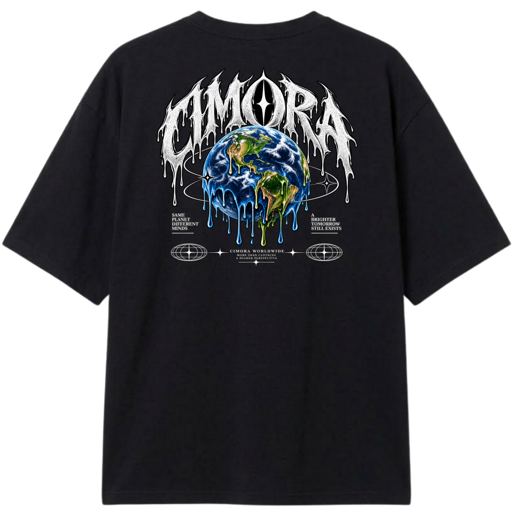 "Camiseta CIMORA - Melting Earth" Camiseta Oversized Classic