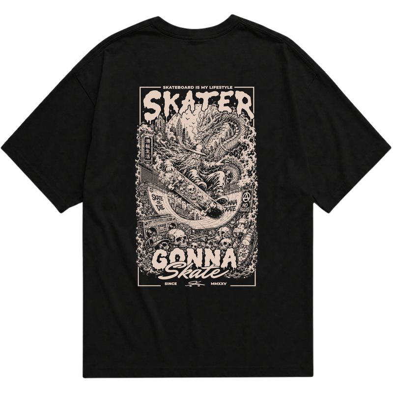 "SKATER GONNA SKATE" Oversized Básica 30.1