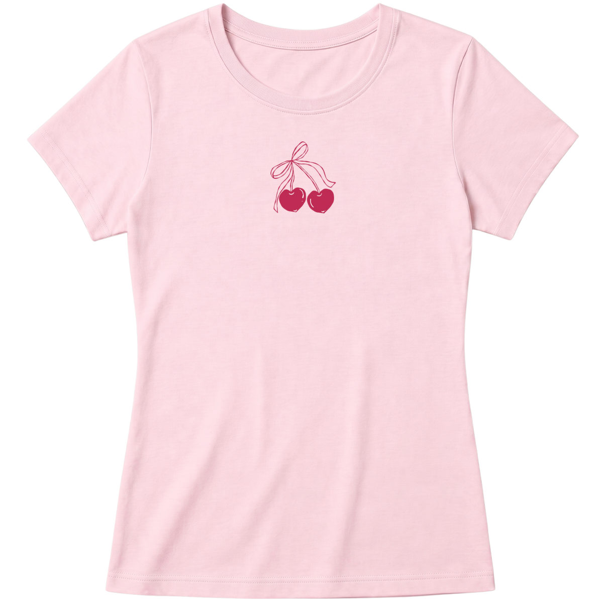 "Baby Look Pinky Cherry" Blusa Baby Look