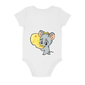 "Little mouse and cheese heart g" Body Baby