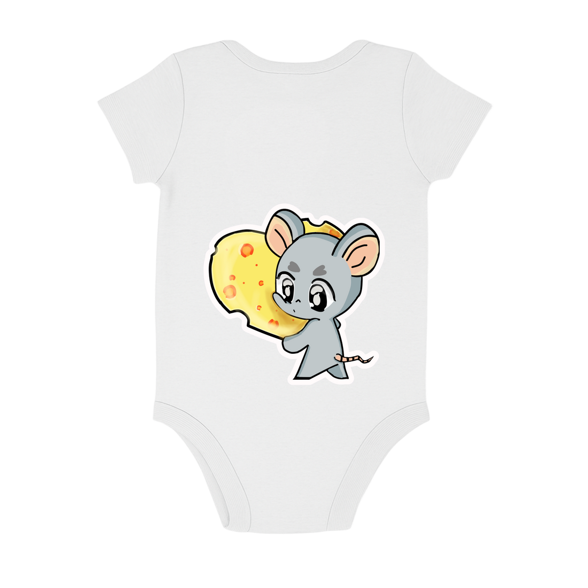 "Little mouse and cheese heart g" Body Baby