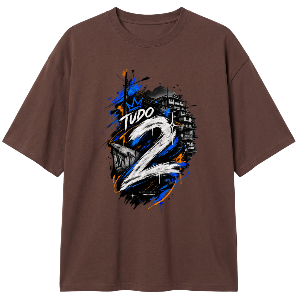 "Oversized Classic #012 - CØNTRAACØRRENTE" Camiseta Oversized Classic
