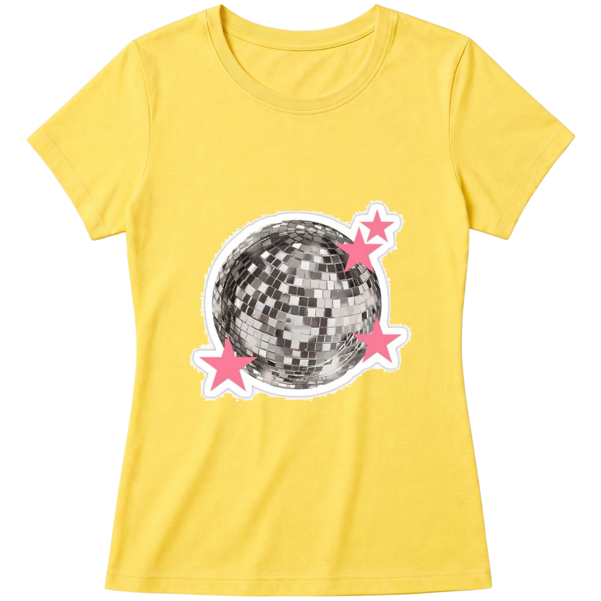 "Baby Look Pinky Disco" Blusa Baby Look
