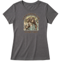 "Estampa/QUEM ME GUARDA" Blusa Baby Look