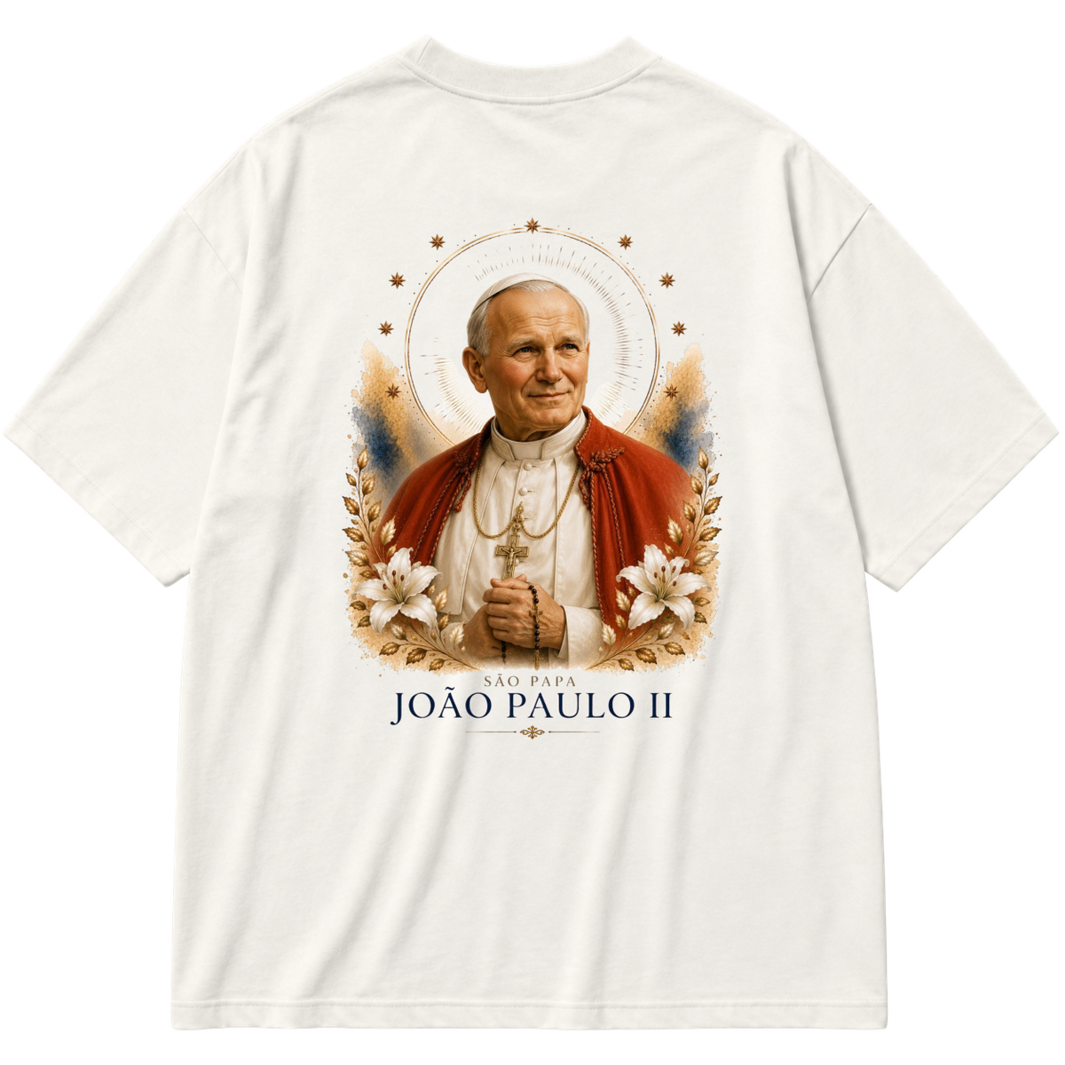 "Oversized - São João Paulo II" Oversized Premium 96% algodão 4% Elastano