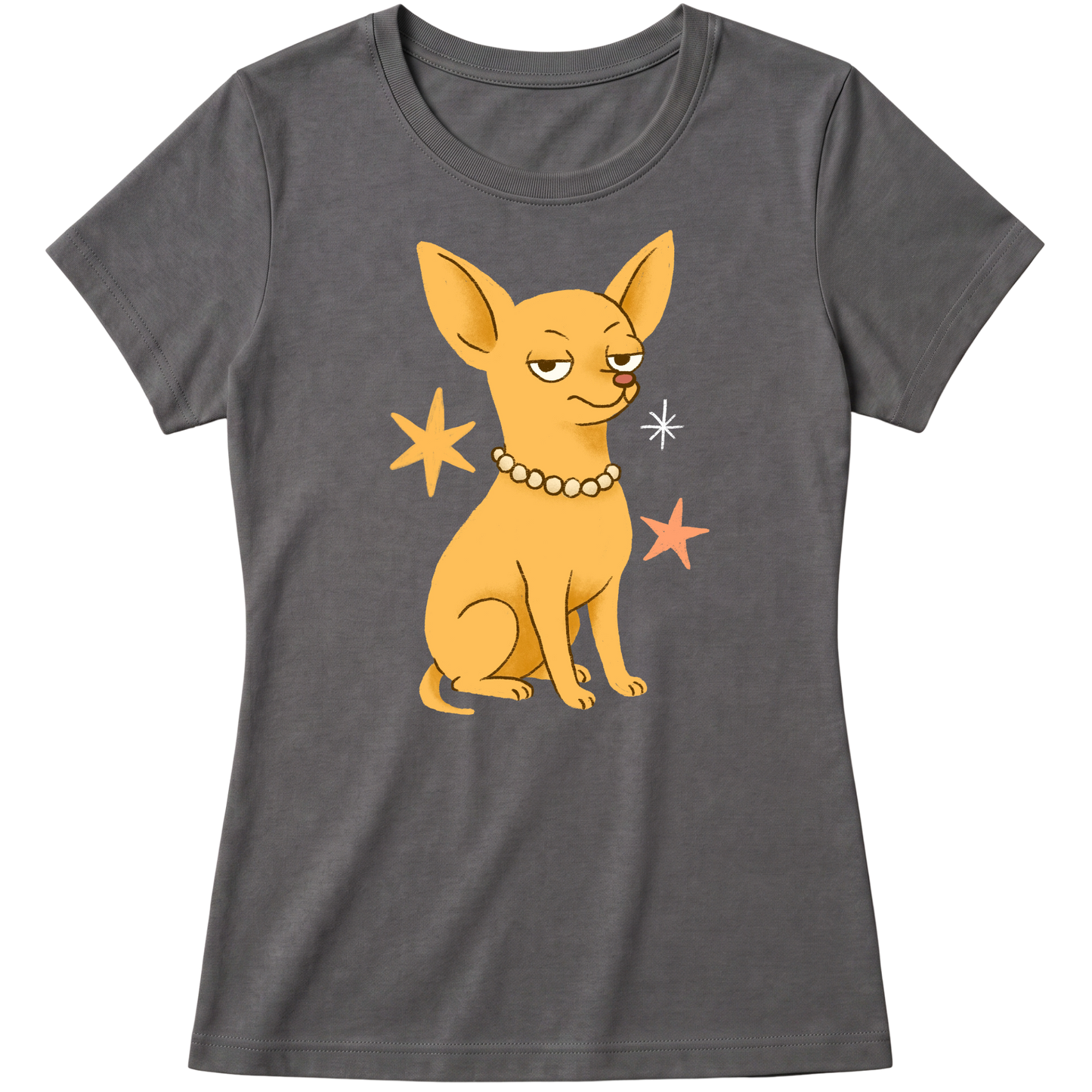 "Chihuahua de pelo curto" Blusa Baby Look