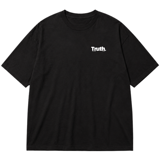 "Truth -  Jesus Saves Back" Oversized Premium 96% algodão 4% Elastano