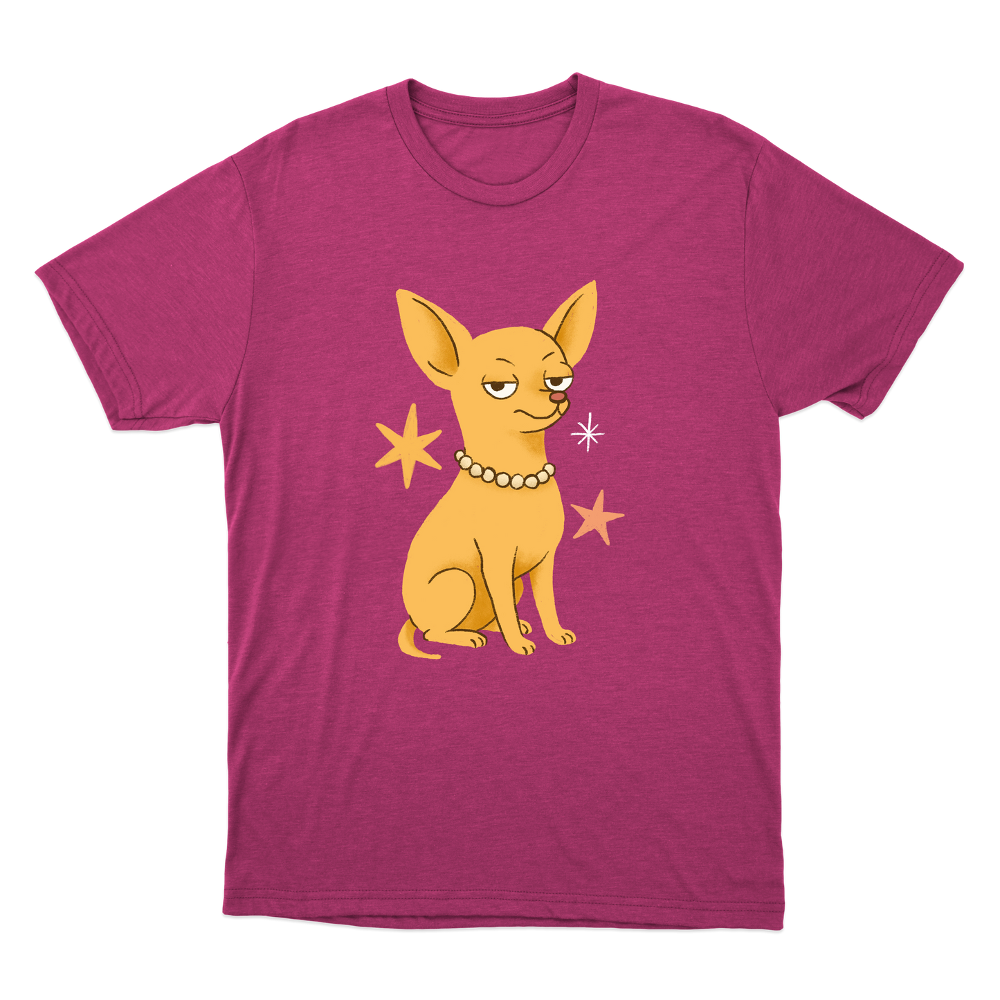 "Chihuahua de pelo curto" Camiseta Básica Unissex