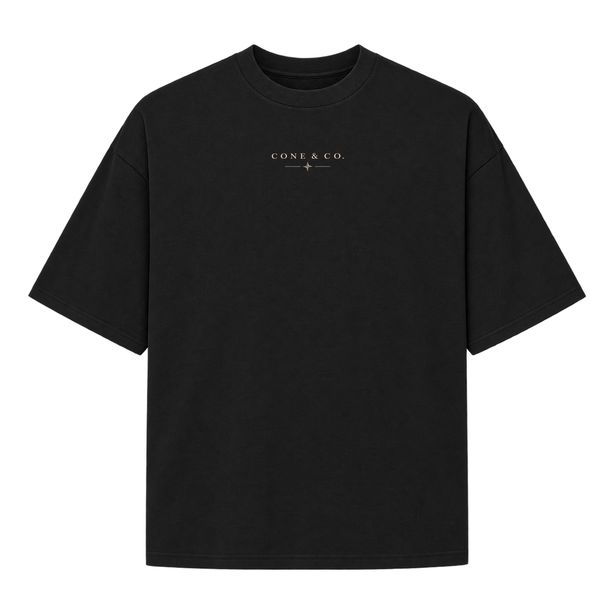 "Camiseta Oversized Cone & Co. — Suedine" Camiseta Oversized Suedine 220g