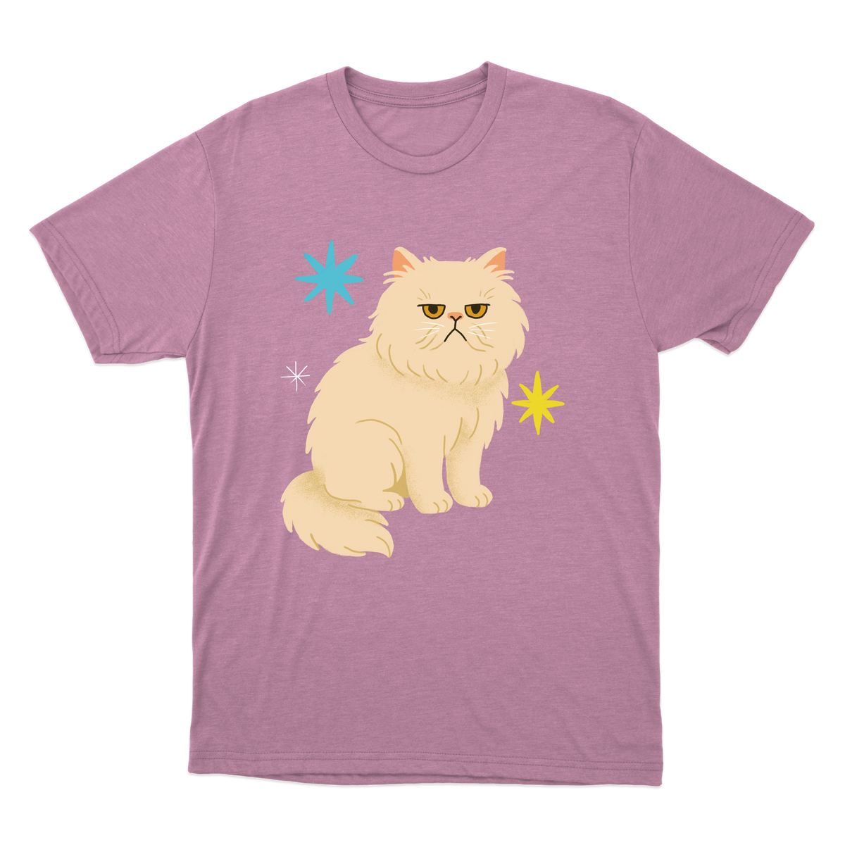 "Gato persa" Camiseta Básica Unissex