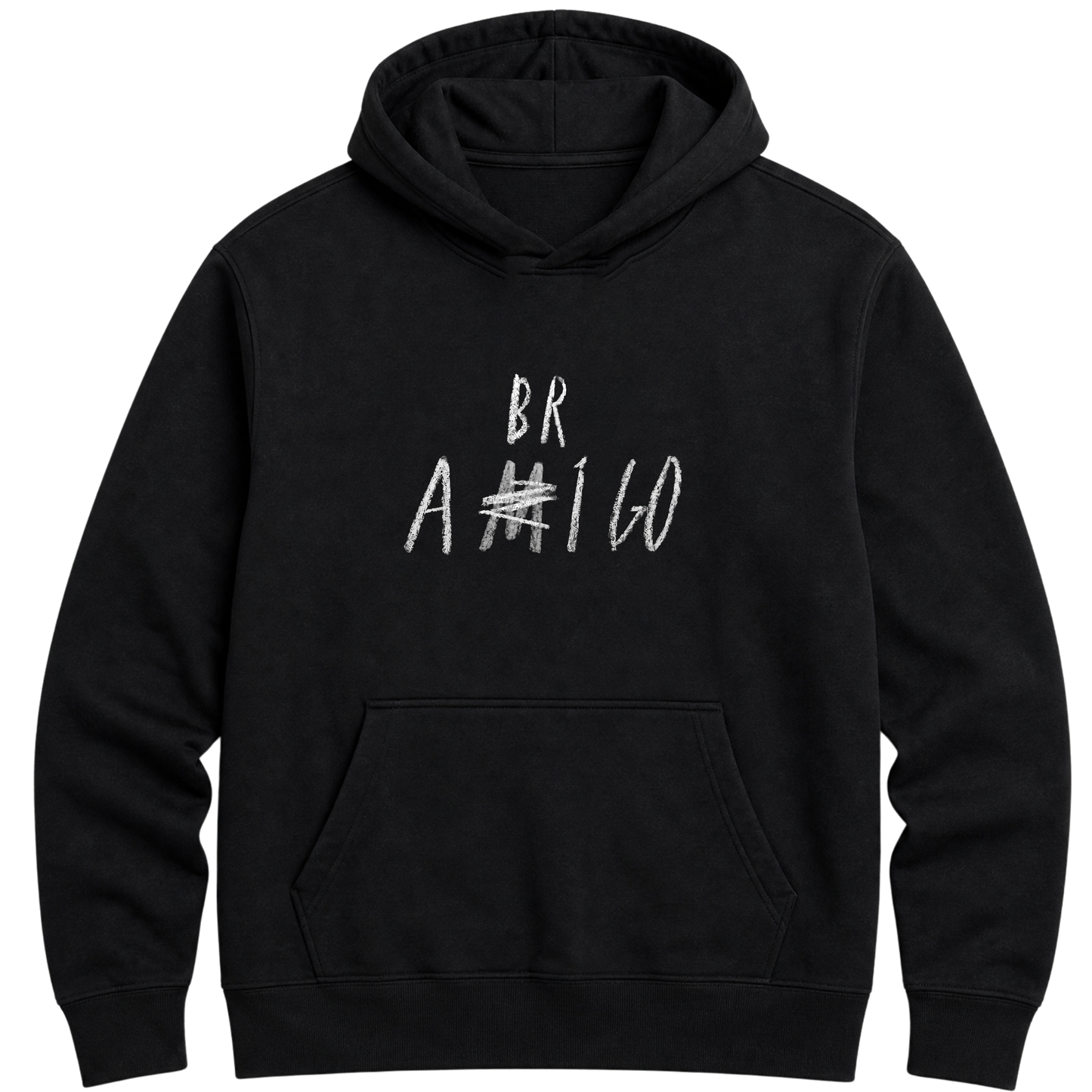 ""Moletom C/ touca FENDS - Frase: Amigo / Abrigo" Blusão Moletom" Moletom Premium