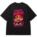 "Super Poderosa Vermelho" Oversized Premium 96% algodão 4% Elastano