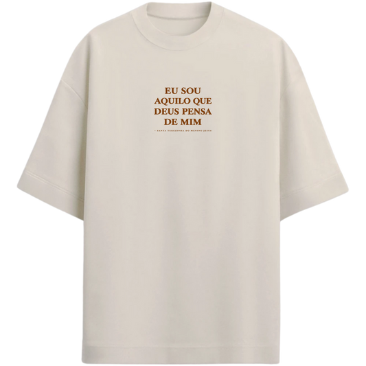 "Santa Teresinha do Menino Jesus" Camiseta Oversized Premium