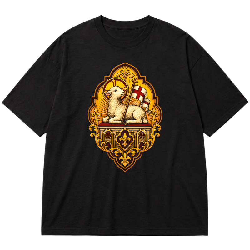 "Cordeiro de Deus" Oversized Premium 96% algodão 4% Elastano