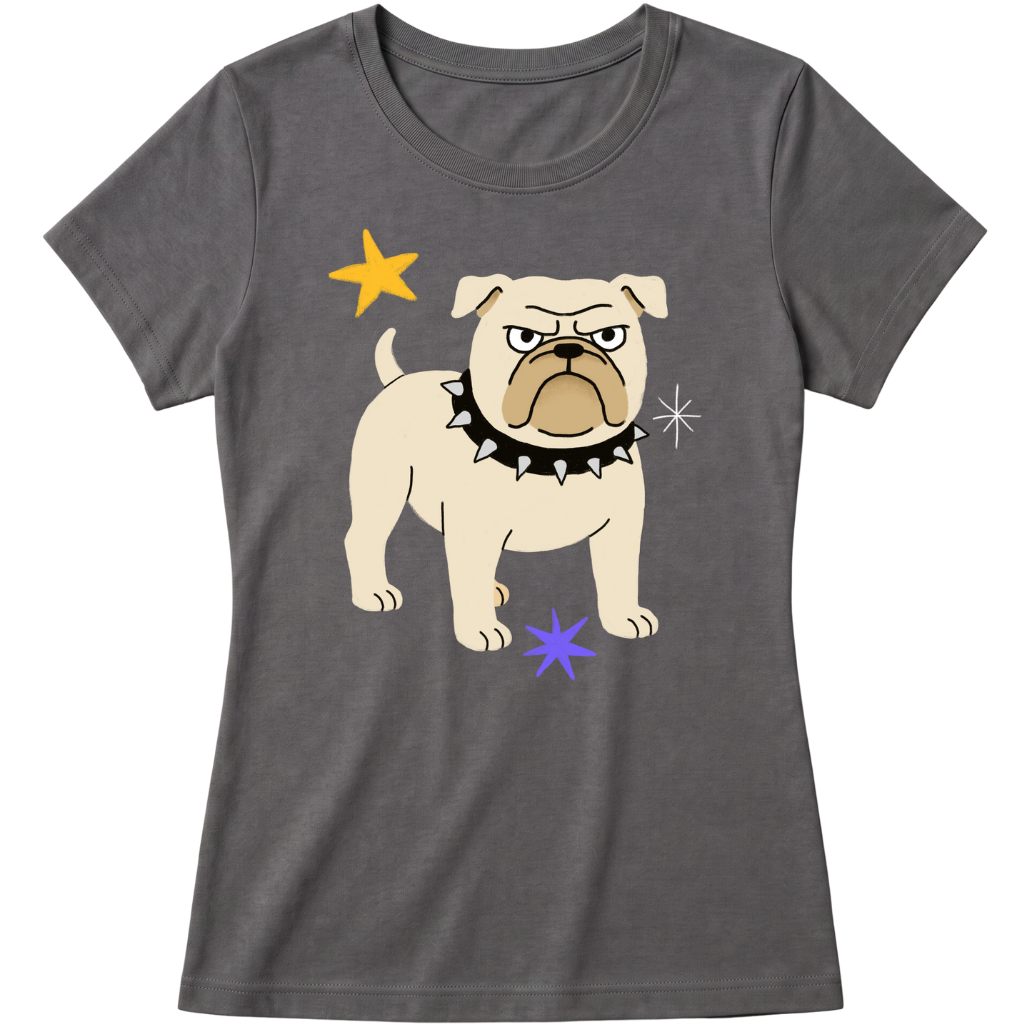 "Bulldog" Blusa Baby Look