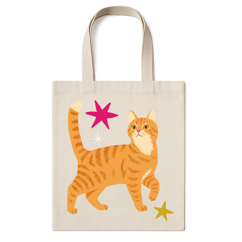 "Gata amarelo rajado" Ecobag