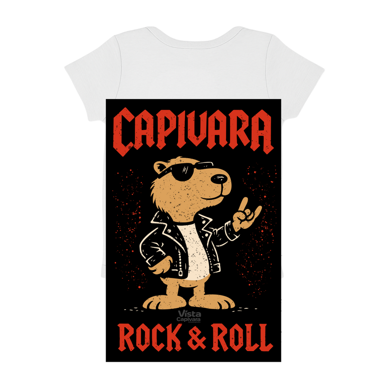 "Capivara Rock & Roll DTF" Body Baby