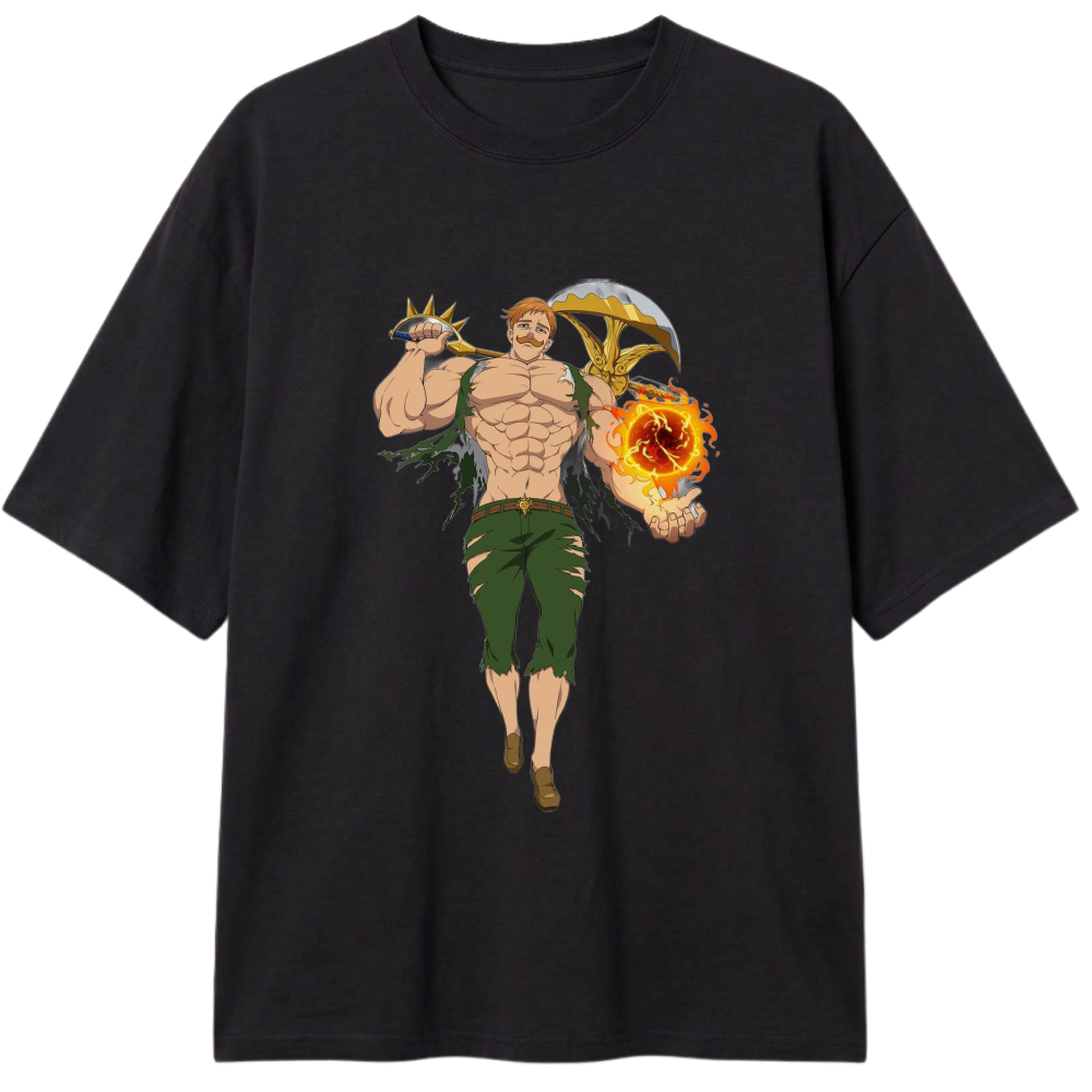 "Camiseta Oversized Classic Escanor" Camiseta Oversized Classic