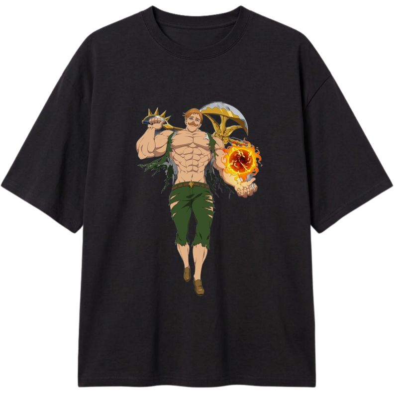 "Camiseta Oversized Classic Escanor" Camiseta Oversized Classic