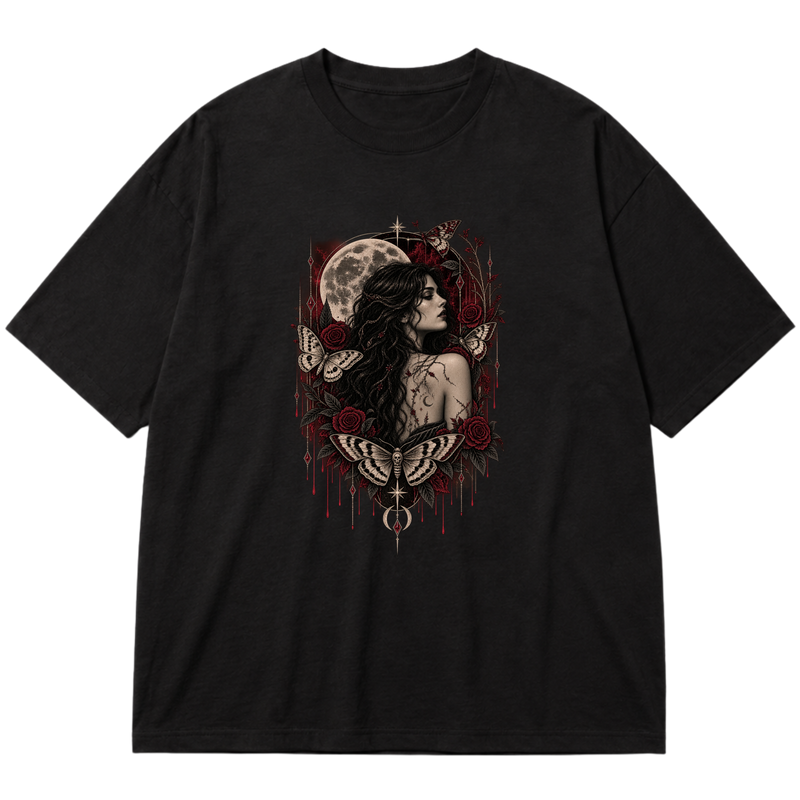 "Moth Souls" Oversized Premium 96% algodão 4% Elastano