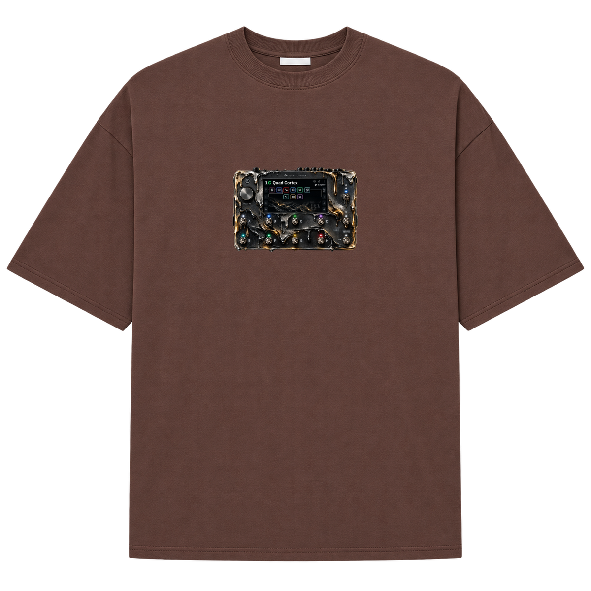 "QUAD CORTEX" Camiseta Oversized Suedine 220g