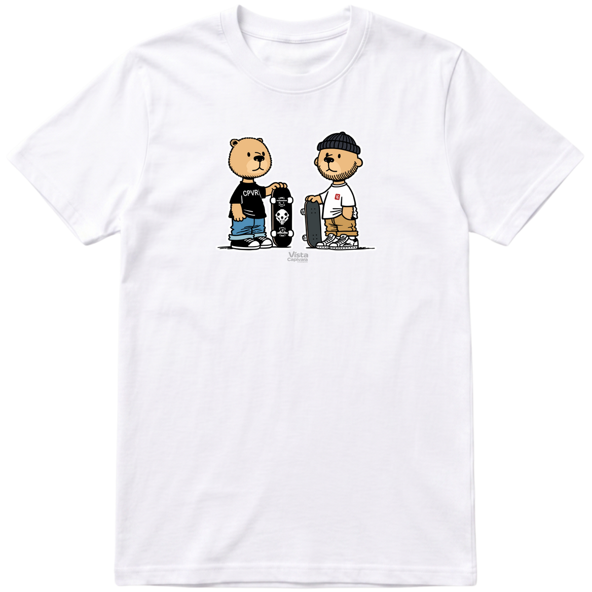 "Capivara Skate Club DTG" Camiseta Premium Unissex
