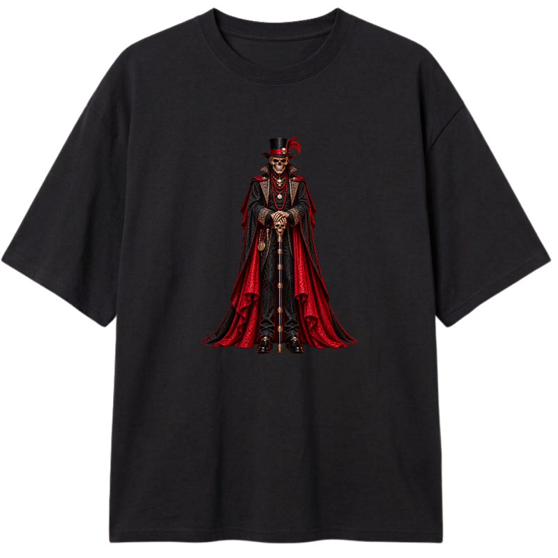 ""Exu Caveira Entidade Umbanda" Camiseta Oversized Classic