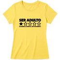"Baby Look Classic - Vida Adulta: Nota 1" Blusa Baby Look