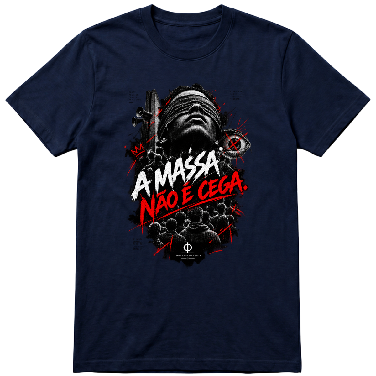 "Regular Essential #032 - CØNTRAACØRRENTE" Camiseta Premium Unissex Bunker Studios