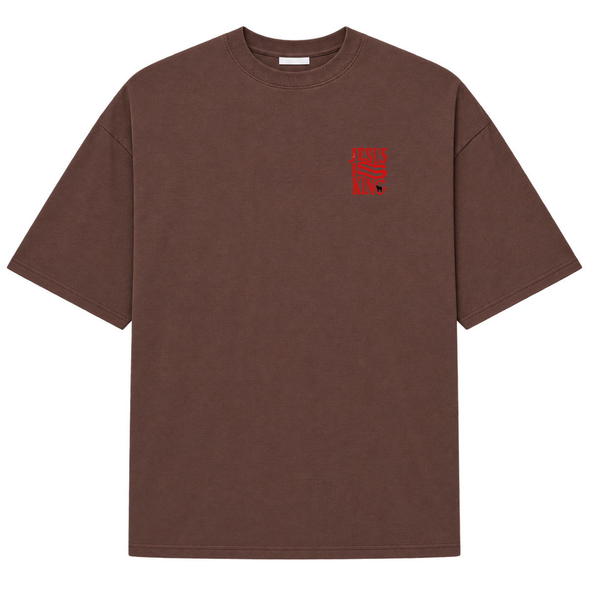 "Jesus is King - Camiseta oversized suedine 220g" Camiseta Oversized Suedine 220g