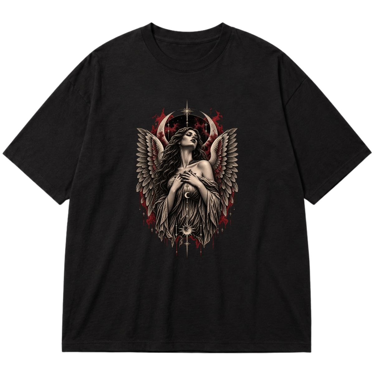 "Fallen Angel" Oversized Premium 96% algodão 4% Elastano