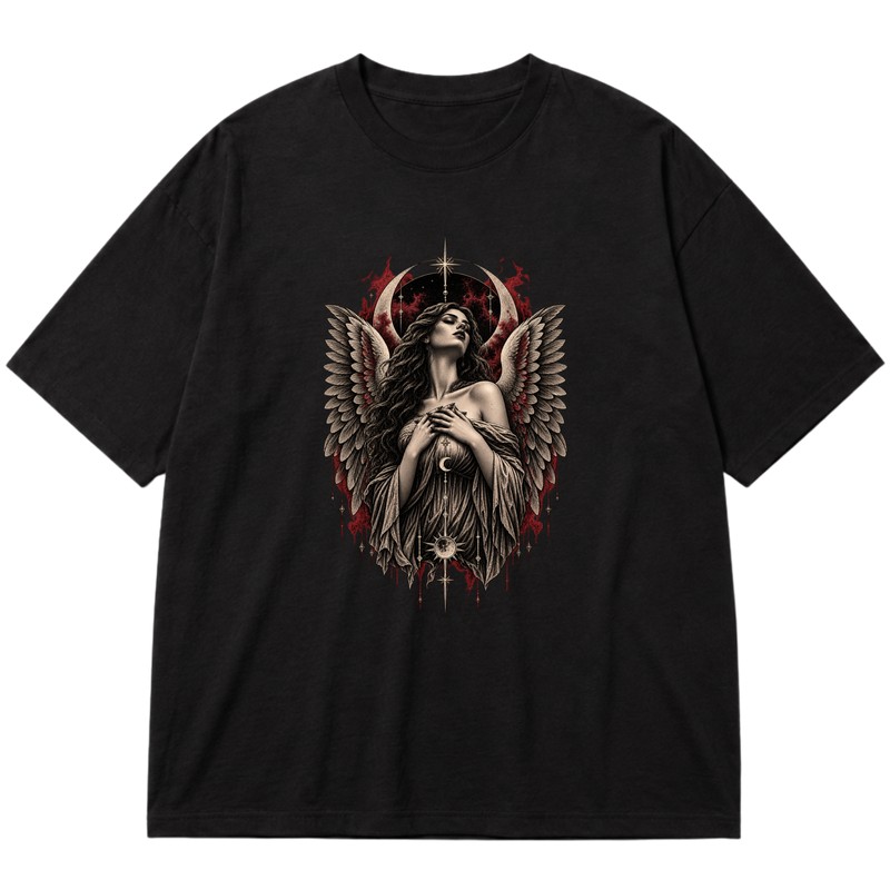 "Fallen Angel" Oversized Premium 96% algodão 4% Elastano