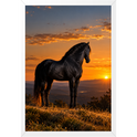 "Lendário Por do Sol" Quadro caixa sem vidro acrílico