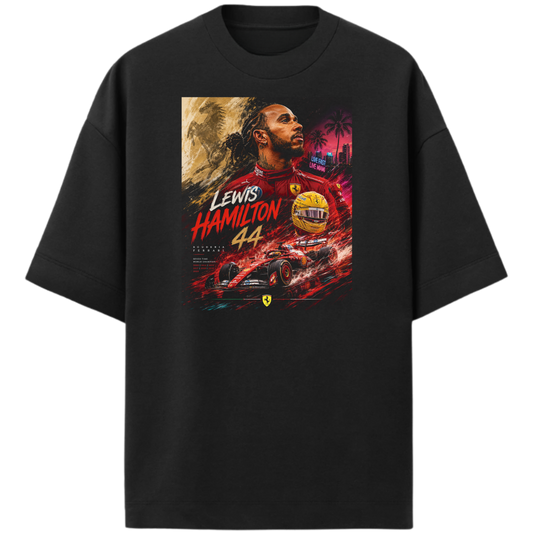 "Camiseta Oversized LEWIS HALMILTON" Oversized Premium