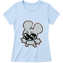 "Baby Look Classic Ratito – Camiseta Feminina Estampada Fofa" Blusa Baby Look