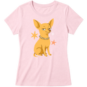"Chihuahua de pelo curto" Blusa Baby Look