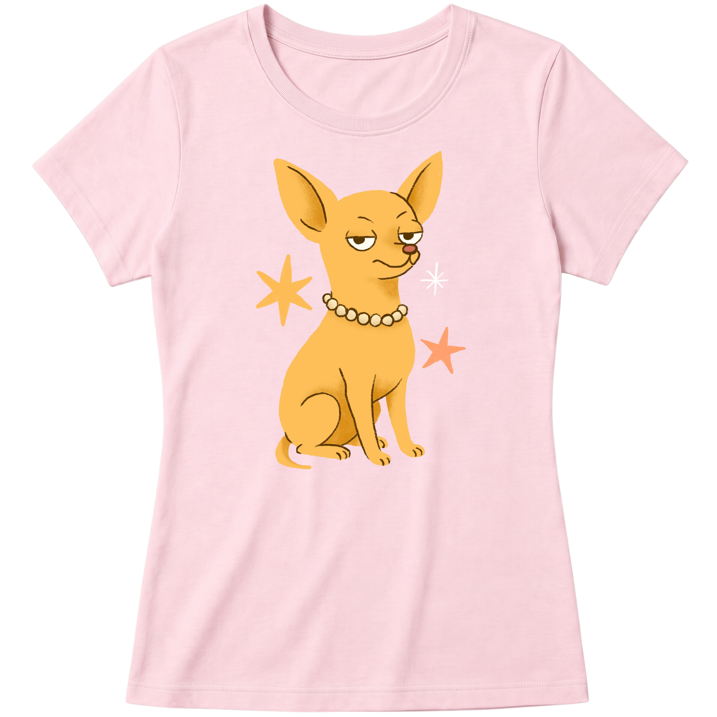 "Chihuahua de pelo curto" Blusa Baby Look