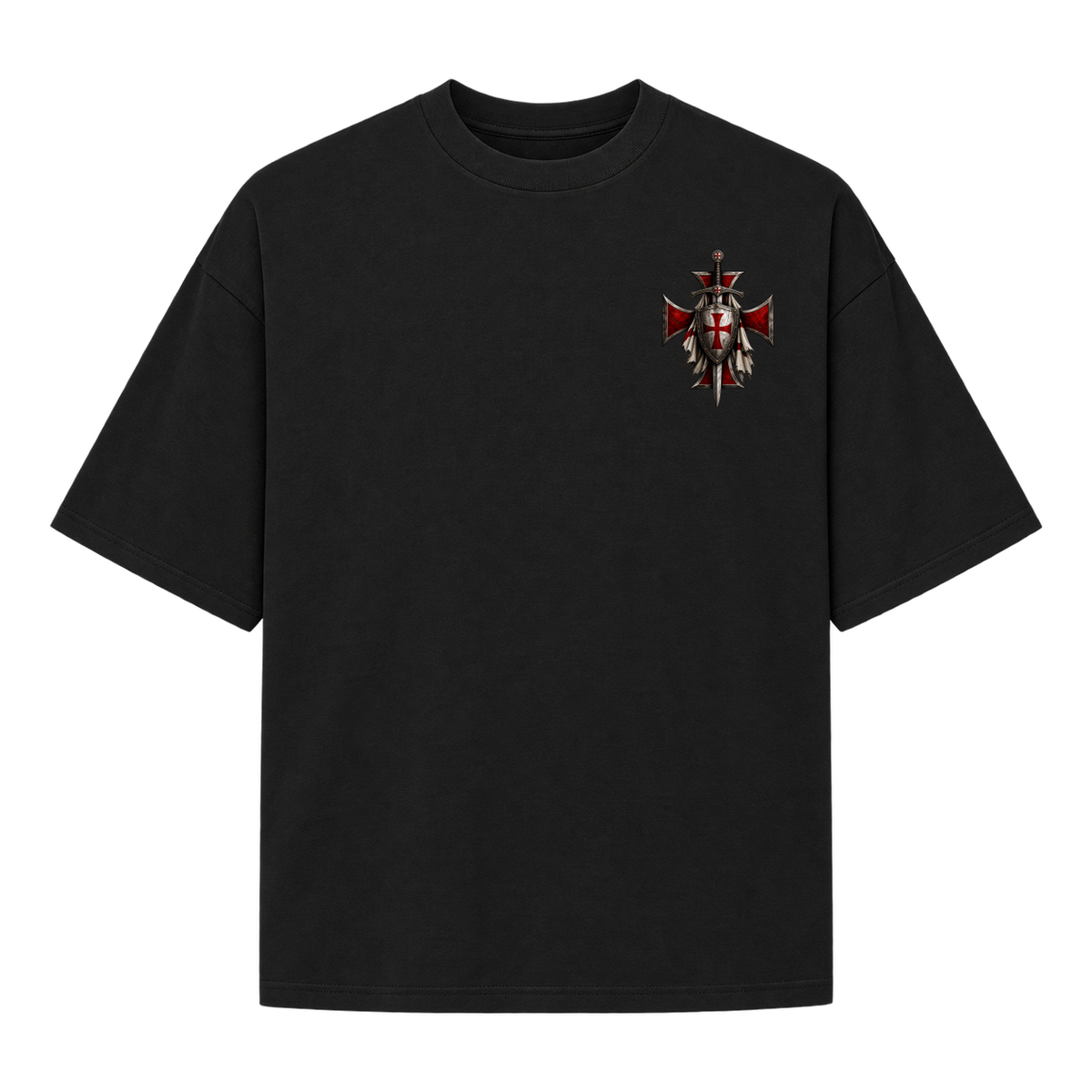 "Medieval" Camiseta Oversized Suedine 220g