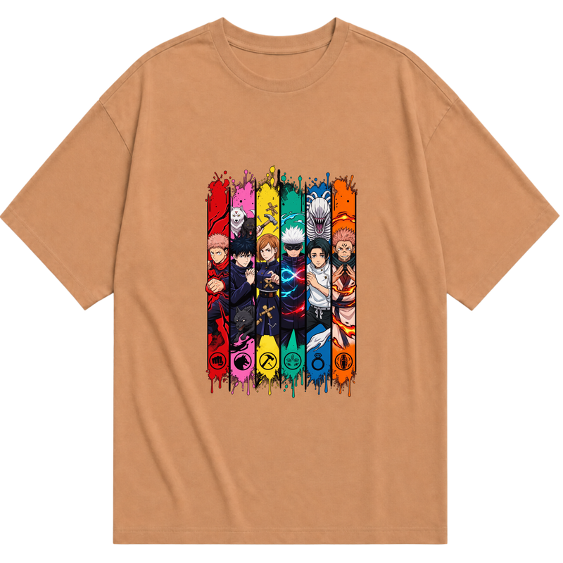 "Personagens - Jujutsu Kaisen" Camiseta Oversized Básica