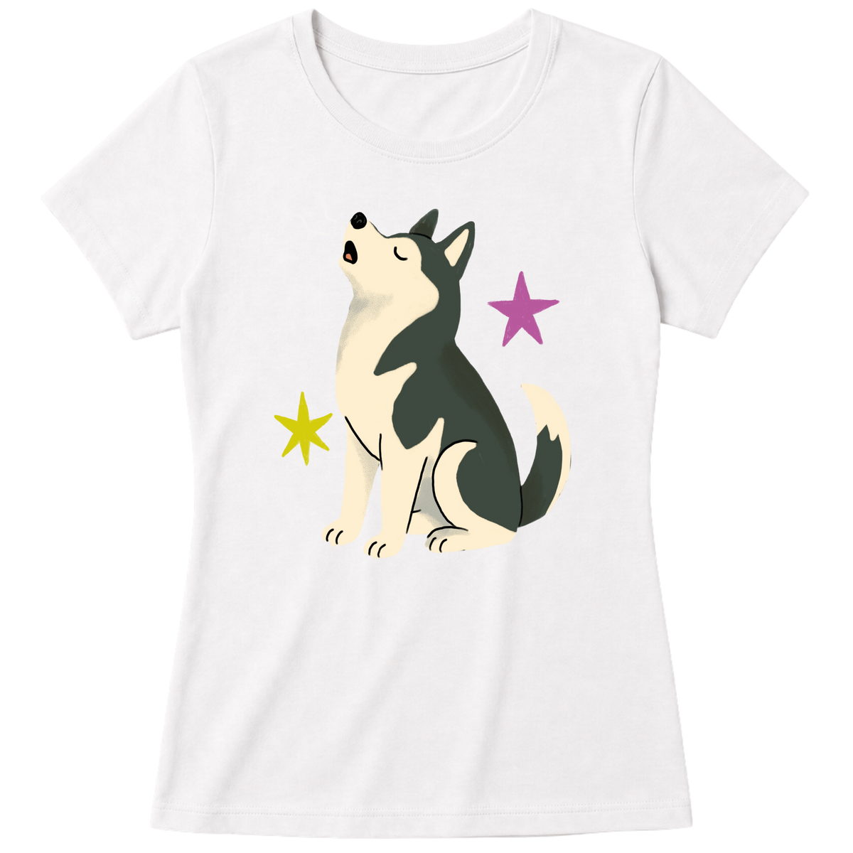 "Husky siberiano" Blusa Baby Look