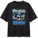 "Progresso Reverso" Camiseta Oversized Classic