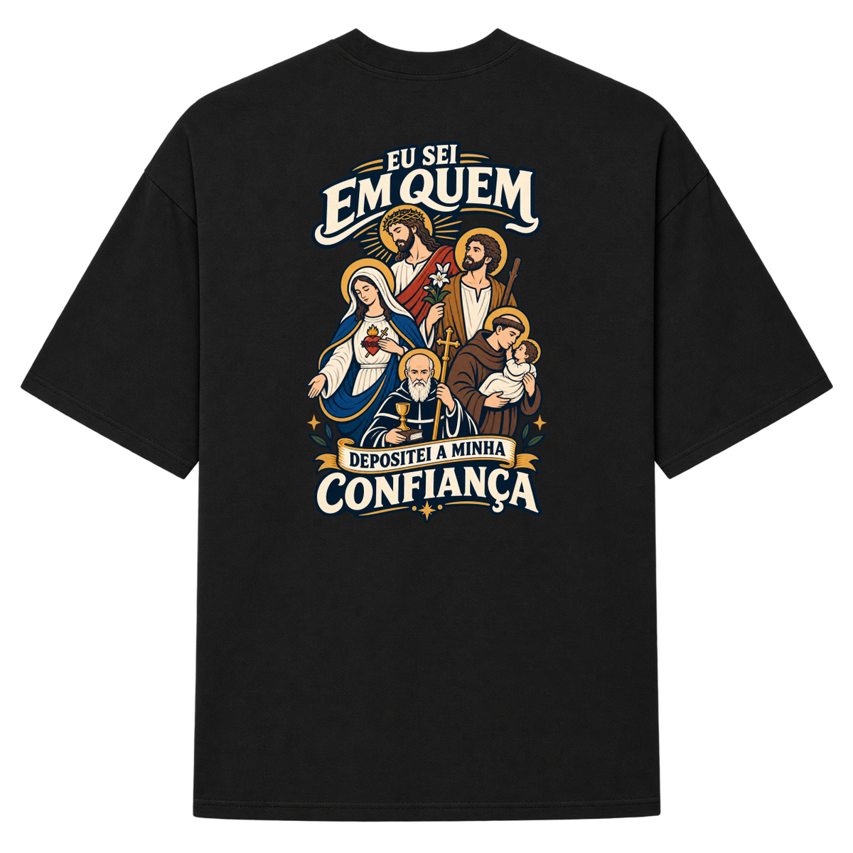 "2 TIMÓTEO 1:12" Camiseta Oversized Suedine 220g