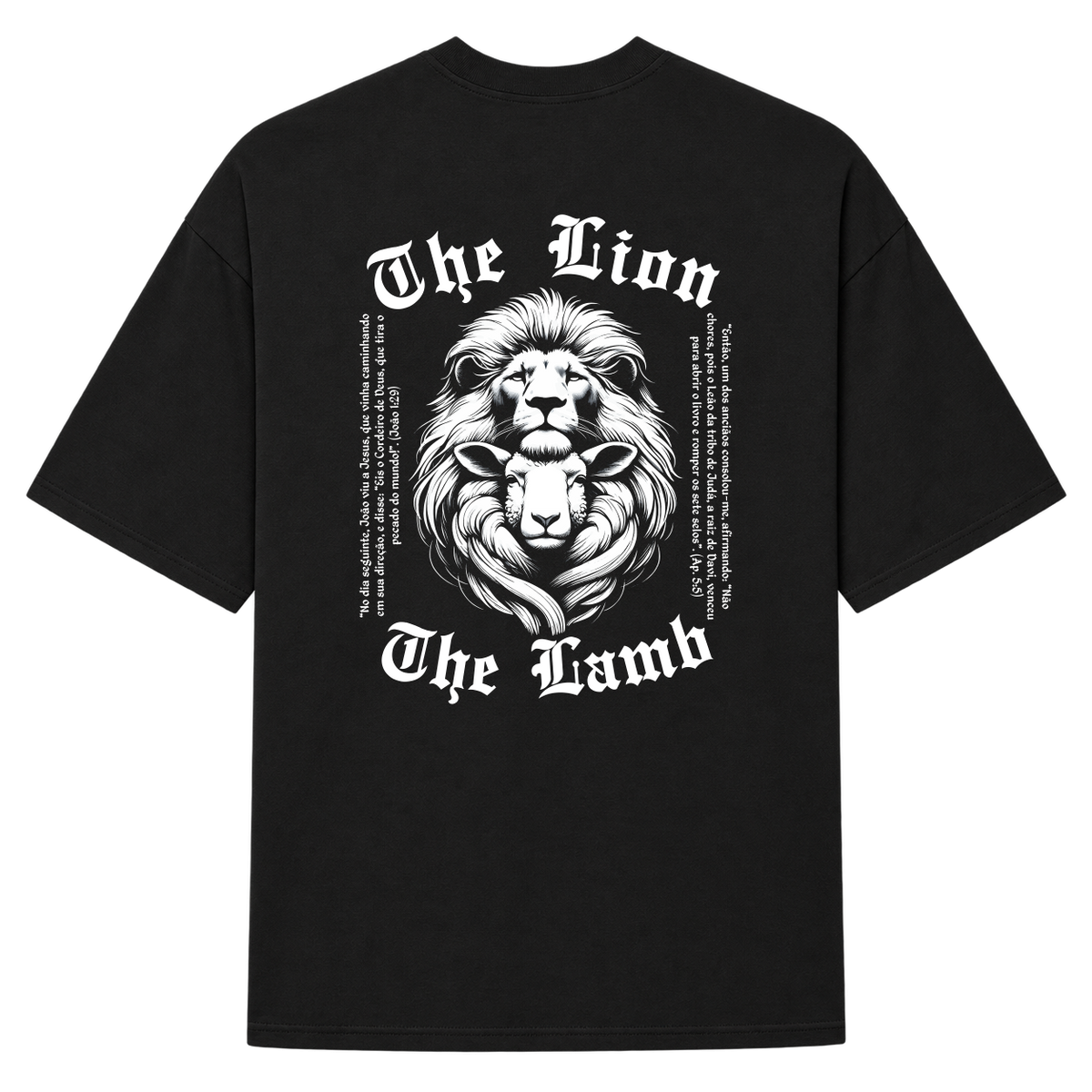 "The Lion The Lamb" Camiseta Oversized Suedine 220g