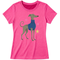 "Galgo italiano" Blusa Baby Look