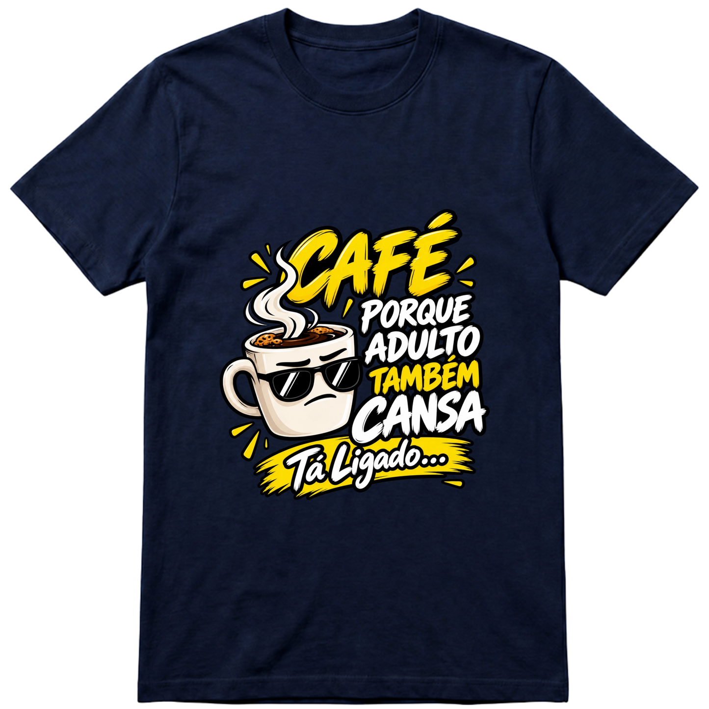 "Camiseta Basic Adulto tambem Cansa" Camiseta Premium Unissex