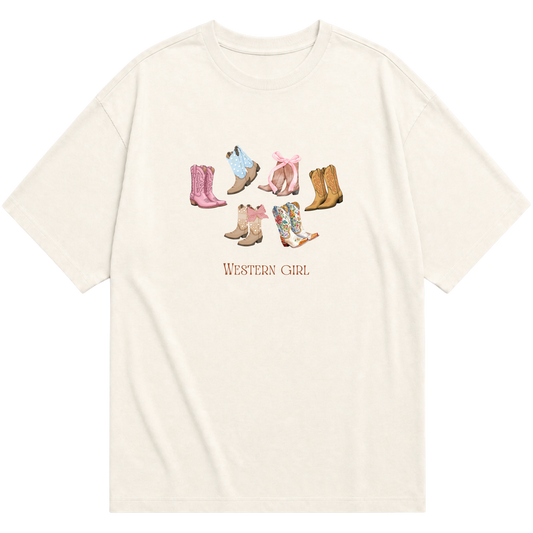 "WESTERN GIRL" Oversized Básica 30.1