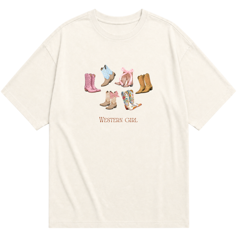 "WESTERN GIRL" Oversized Básica 30.1