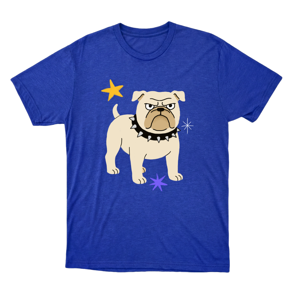 "Bulldog" Camiseta Básica Unissex
